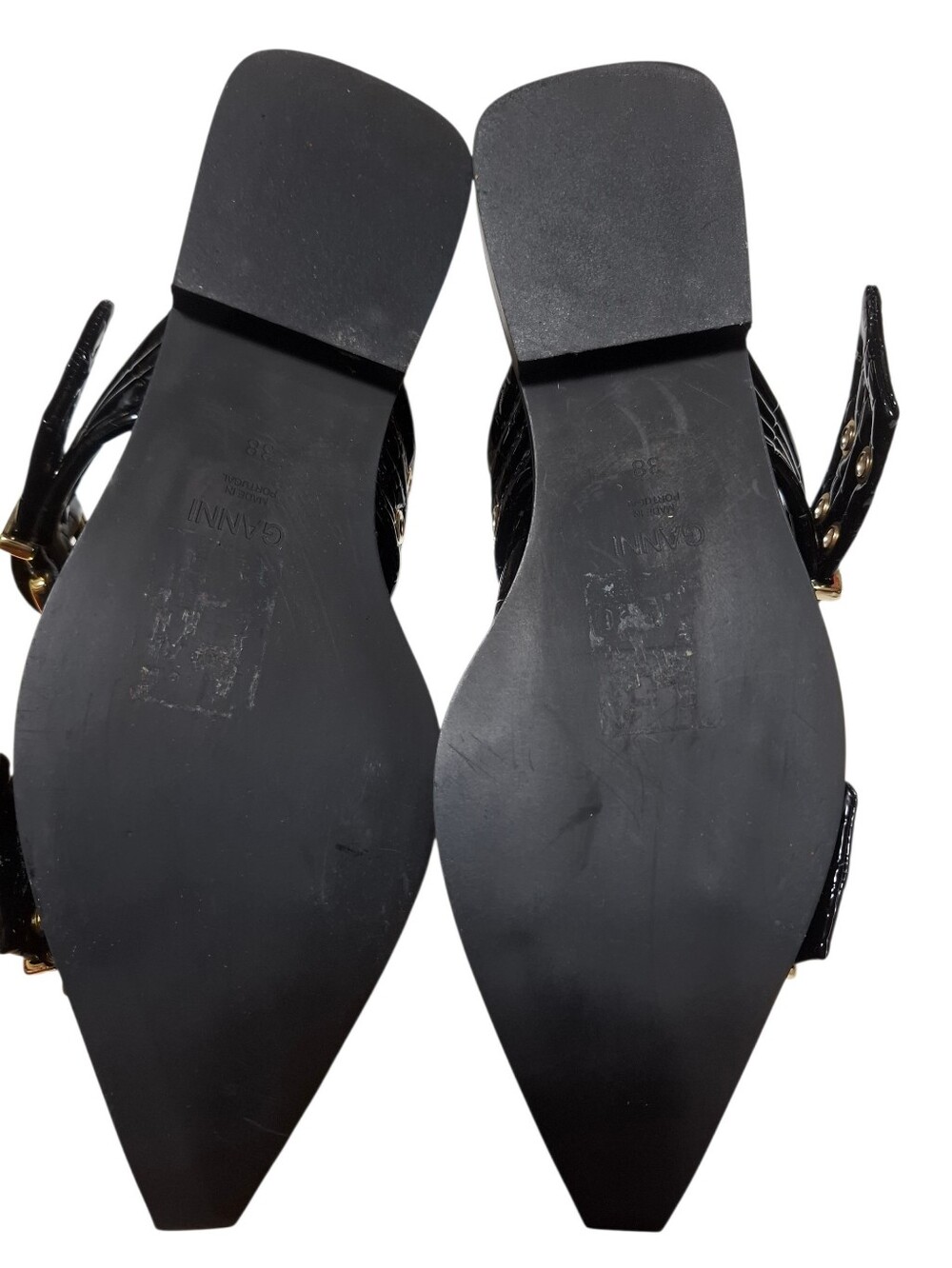 GANNI Feminine Buckle Ballerina Flats Size (38) - Picture 5 of 8